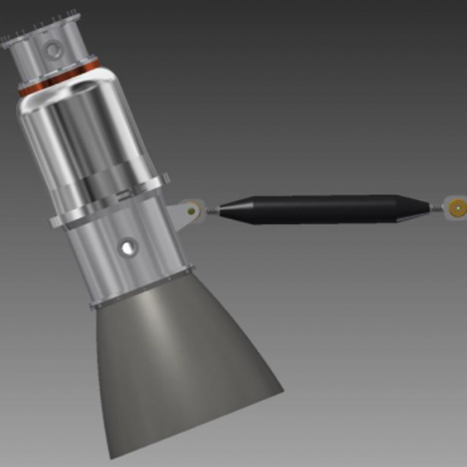 One of Alpha's rocket burners