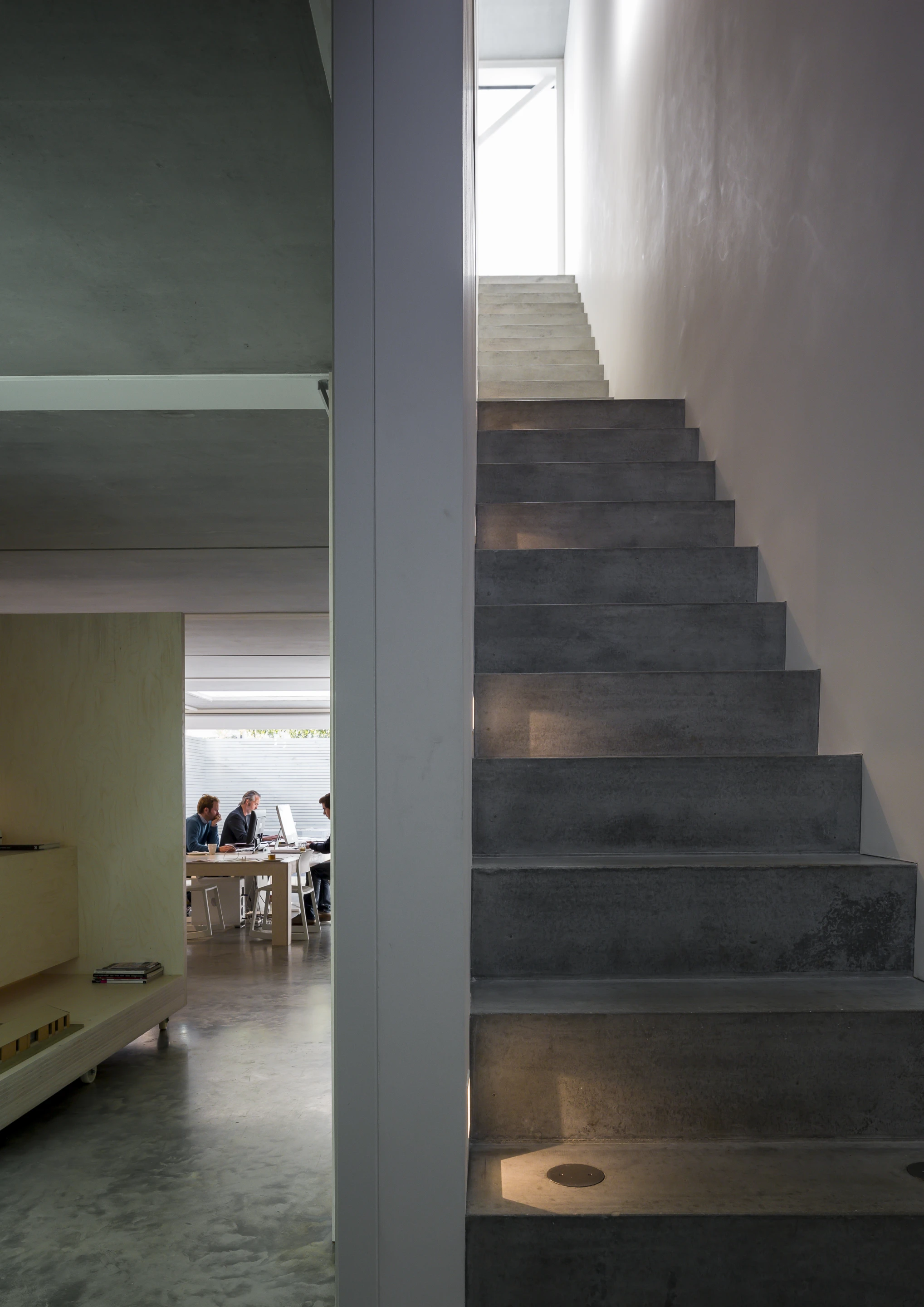 The interior is open-plan, and separated into three boxes measuring a total of 200 sq m (2,150 sq ft)