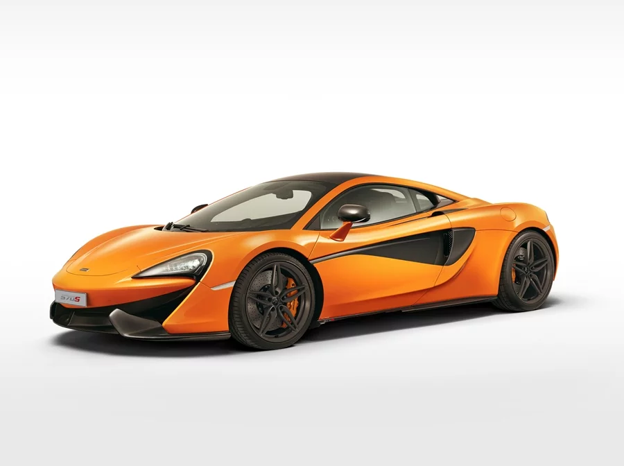 The McLaren 570S Coupé is designed to direct air to its side intakes