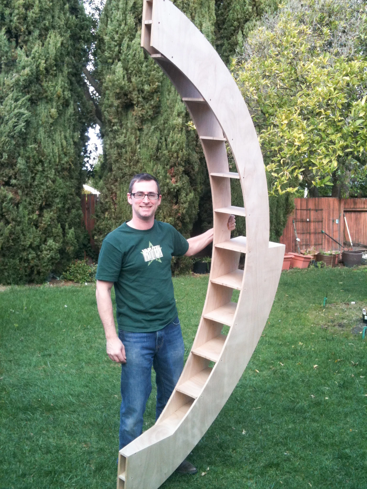The structure has come together mostly by a process of trial-and-error, all performed by Robinson himself (Photo: Chris Robinson)