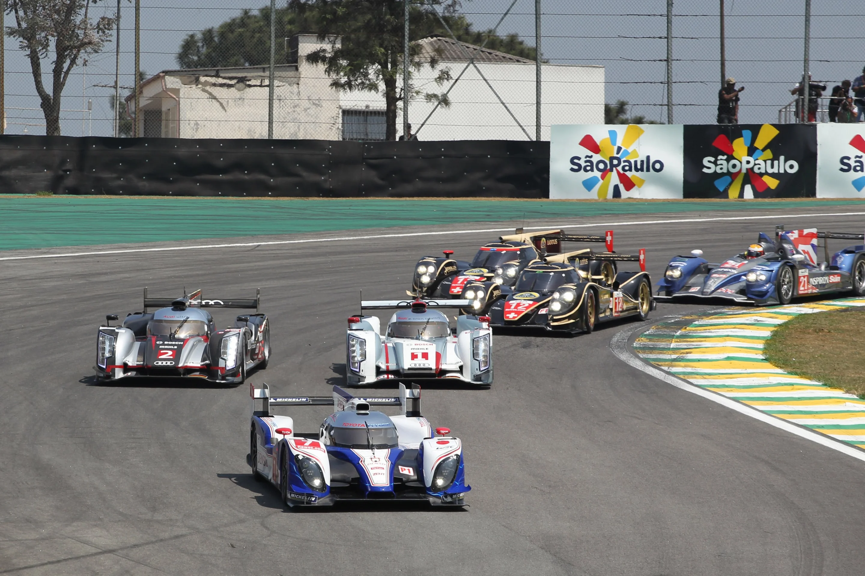 The first lap of the event