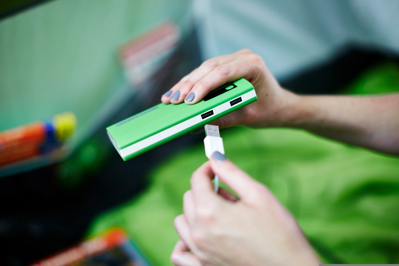 When fully charged, the power bank will reportedly charge an iPhone up to six times and can charge two devices simultaneously via its two USB outlets