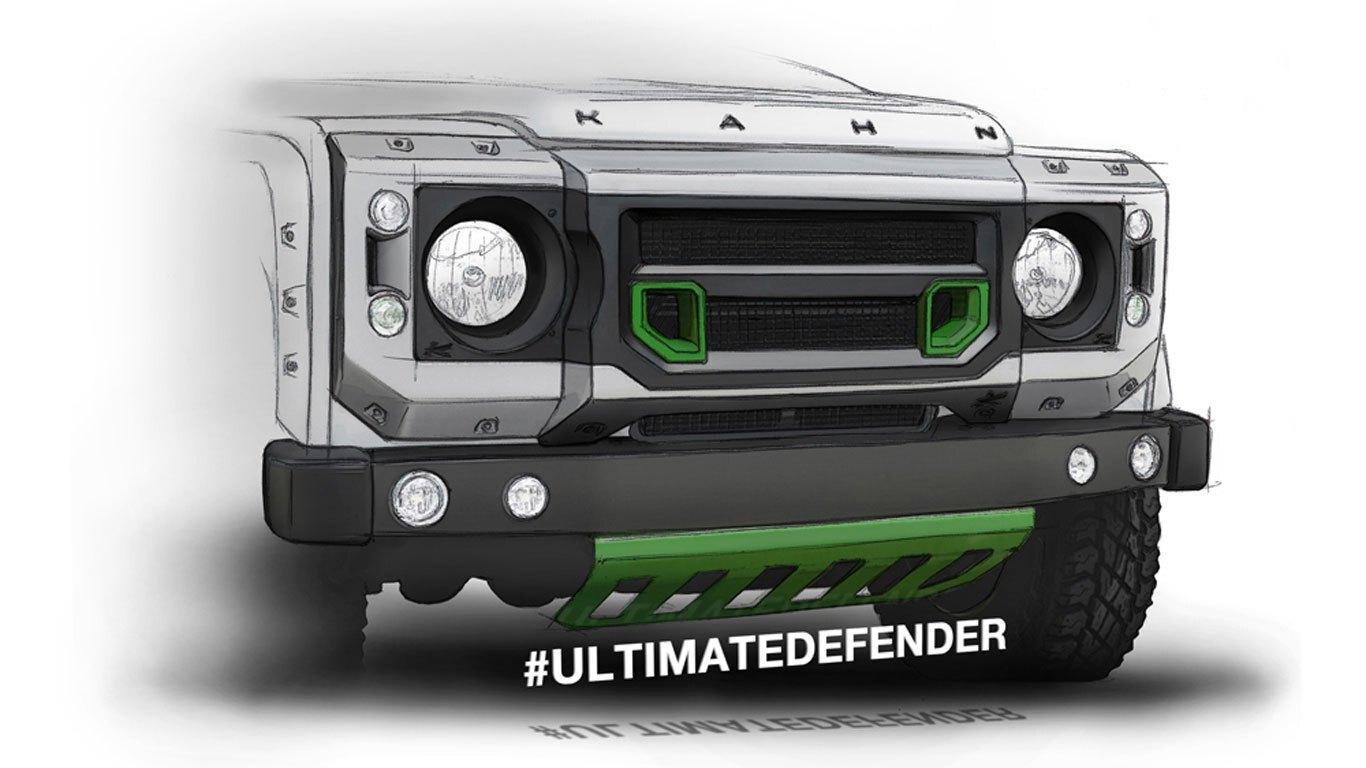 Kahn will reveal the Ultimate Defender at the London Motor Show