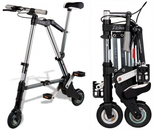 Th A-bike - the smallest and lightest fold-up bicycle yet produced