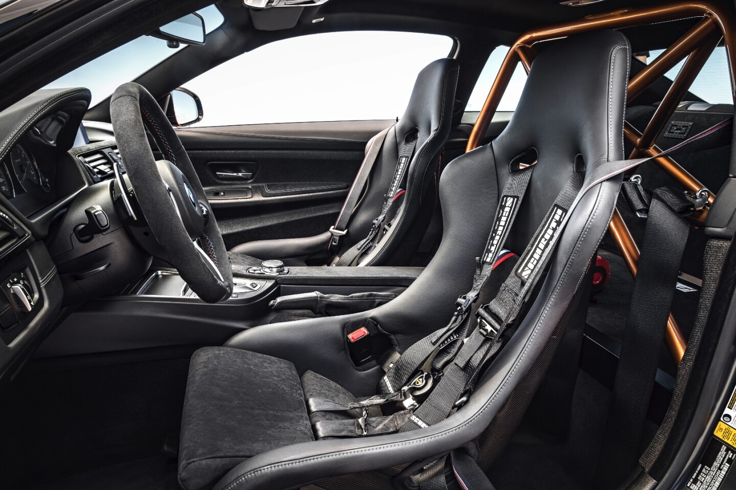 The Clubsport Package includes six-point race harnesses