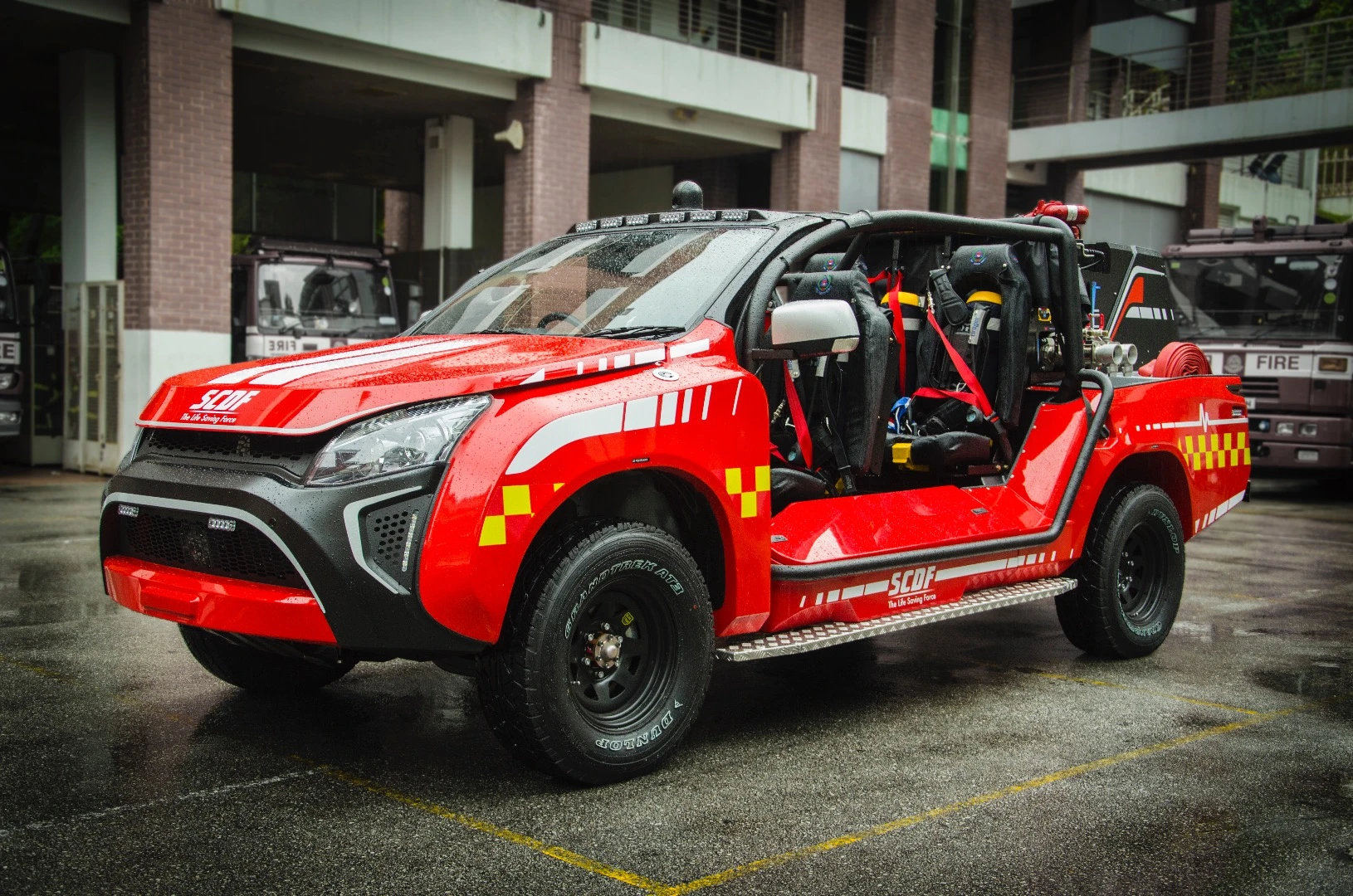 The LF5G is a compact, maneuverable Light Fire Attack Vehicle (LFAV)