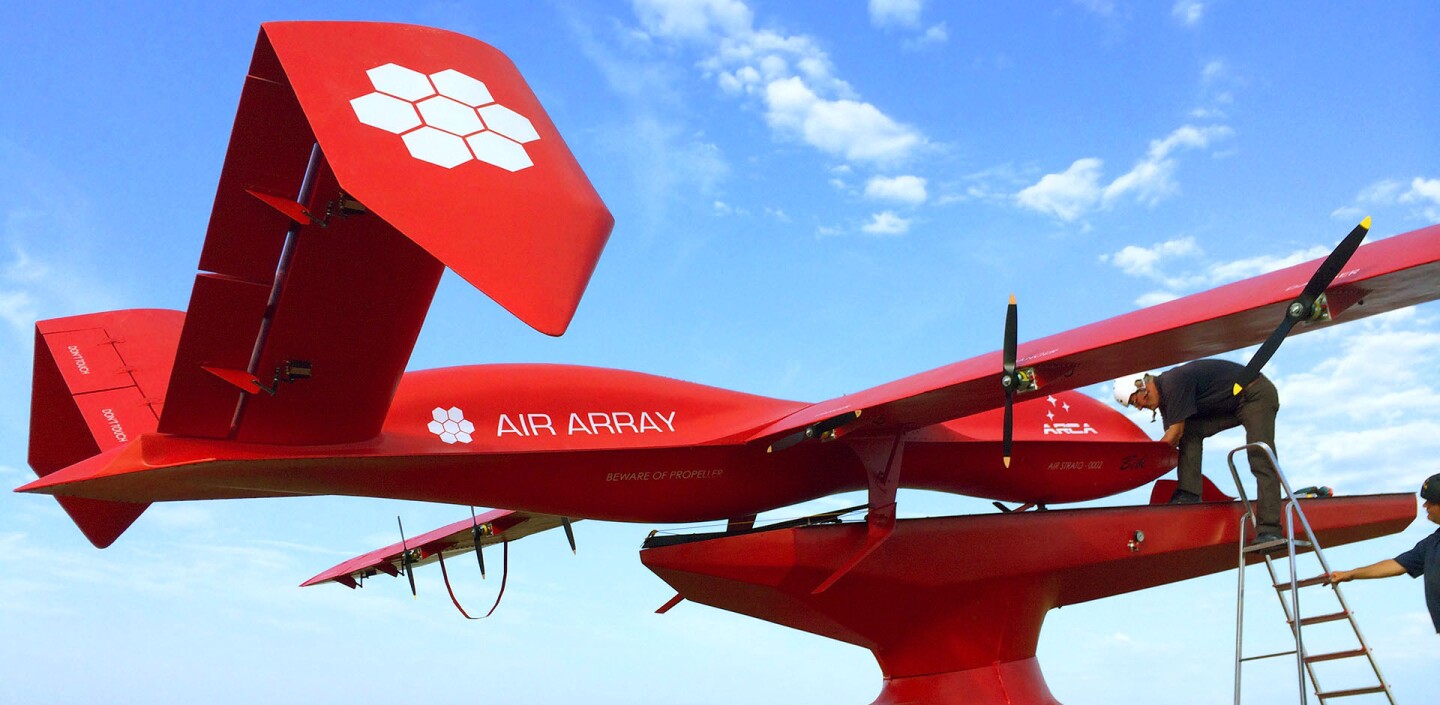 The AirStrato Explorer is designed to fill the gap between consumer- and military-level drones