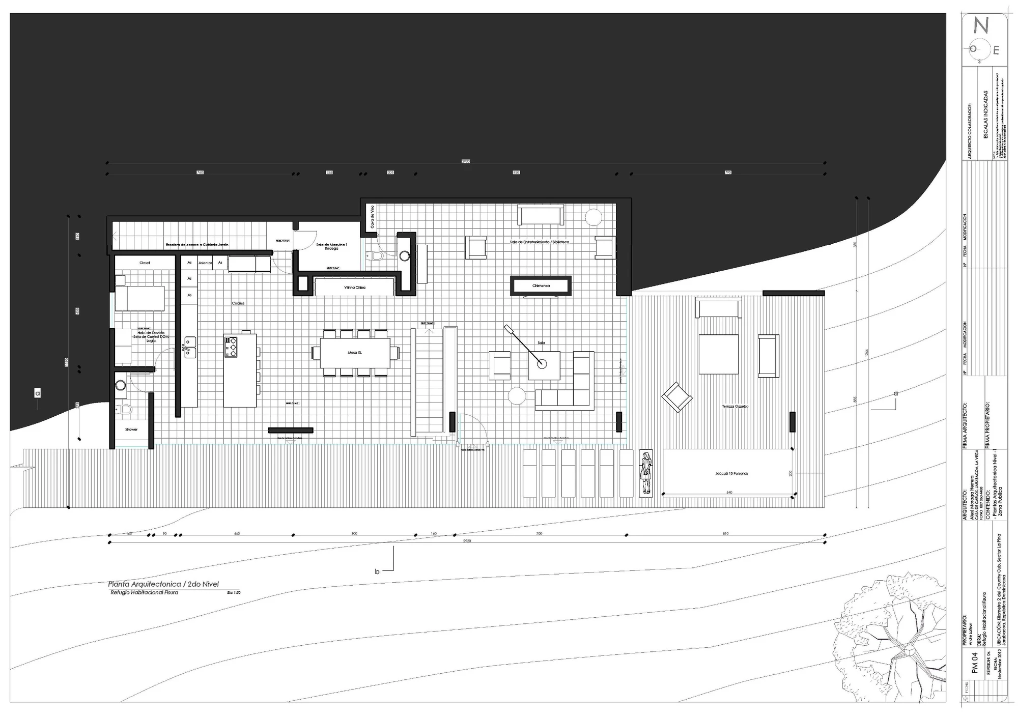 Architectural drawing of the RD House (Image: Vasho)