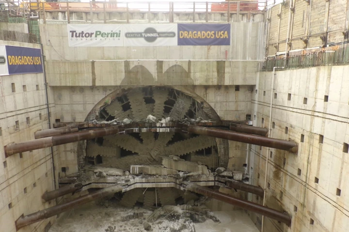 Bertha took four years to complete the tunnel