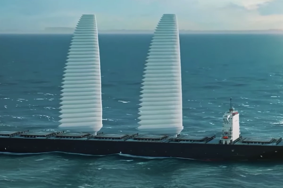 The sails won't replace the engines, but they should help to cut down on fuel usage and emissions