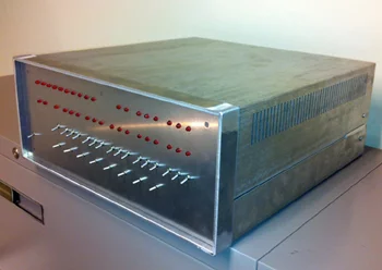 An unpainted Altair 8800 Clone case