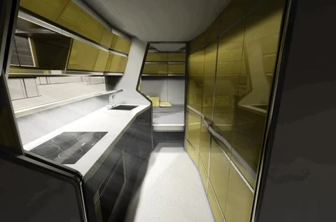 Odorico Pordenone expandable trailer by Jakub Novak - folded
