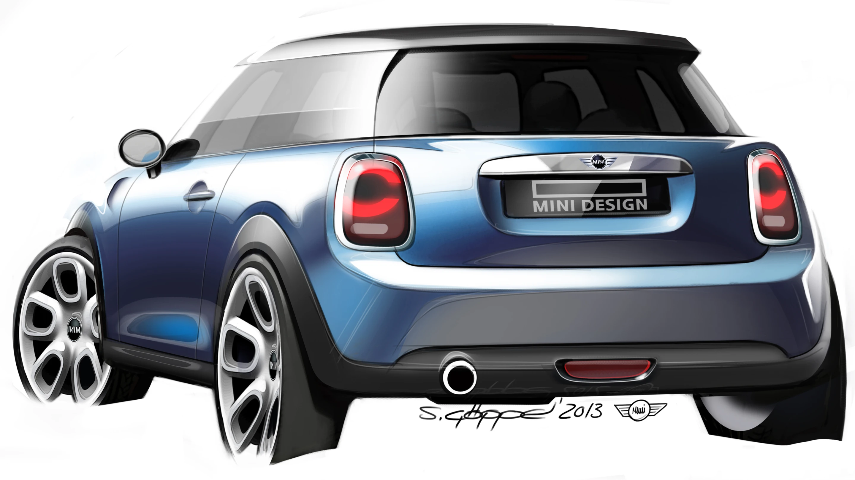 Mini Cooper design art