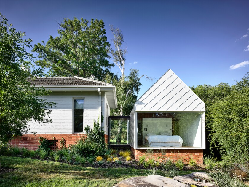 A new extension serves as Empire Canberra's master bedroom