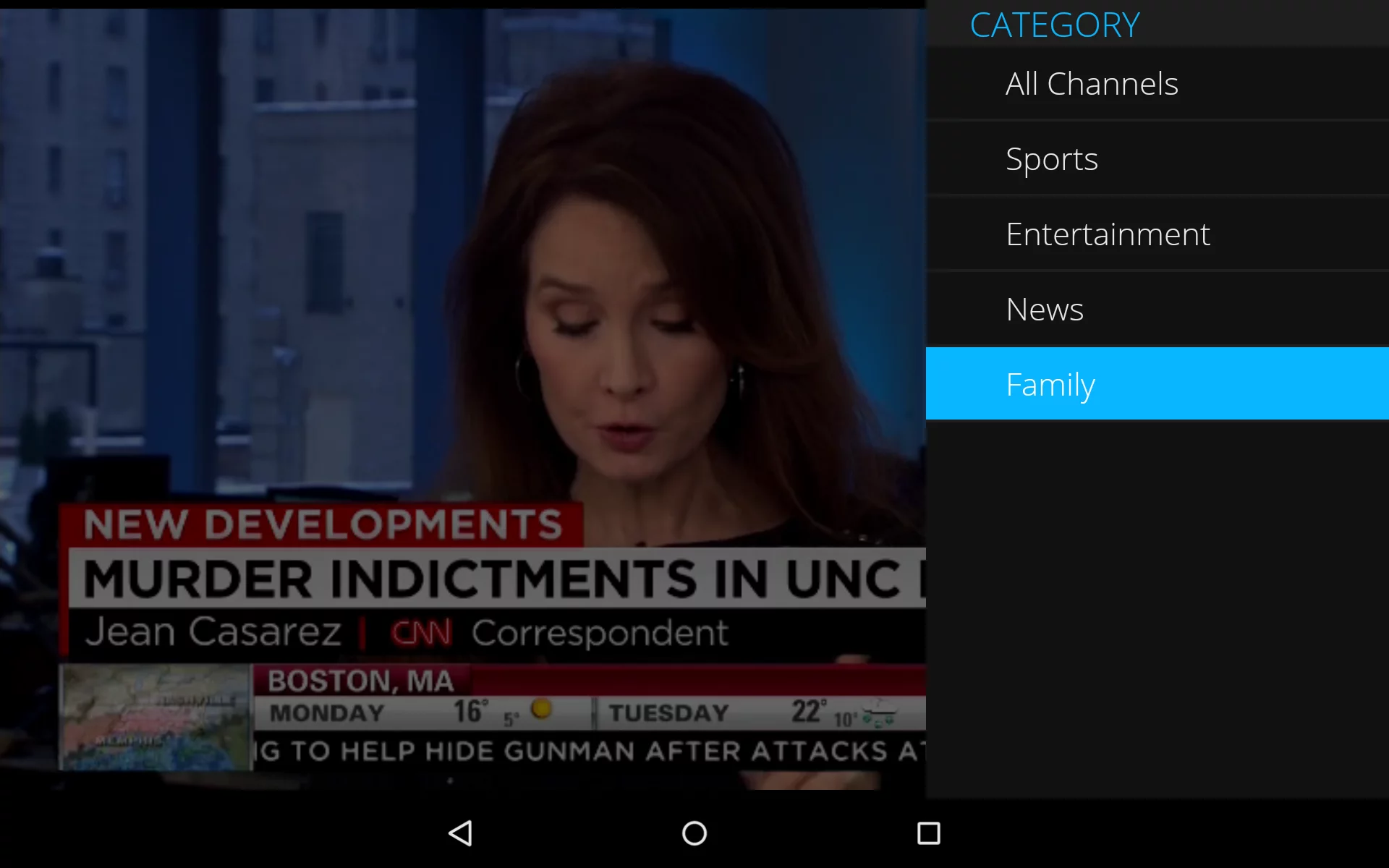 Programming can be viewed by category