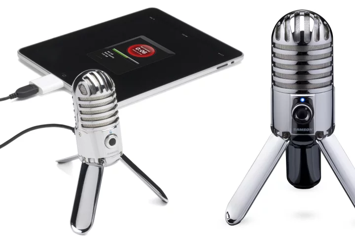 Samson Technologies has launched a new computer microphone at CES, featuring the company's largest condenser mic capsule and offering CD-quality recording resolution