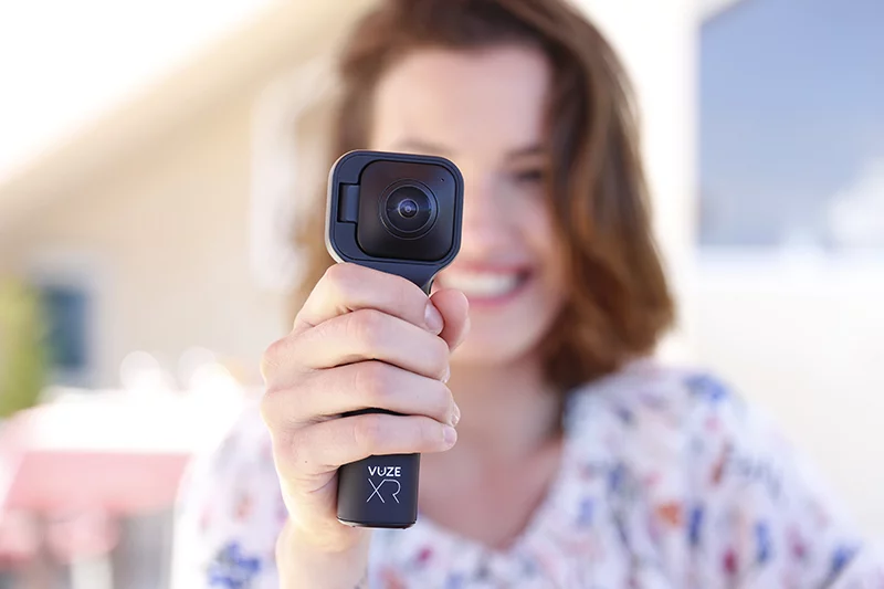 In standard mode, the Vuze XR will record 360° content at 5.7K