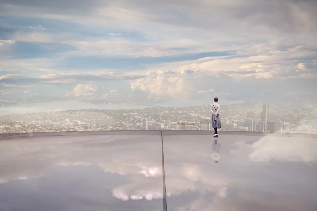 On top of the world at The Mile observation tower