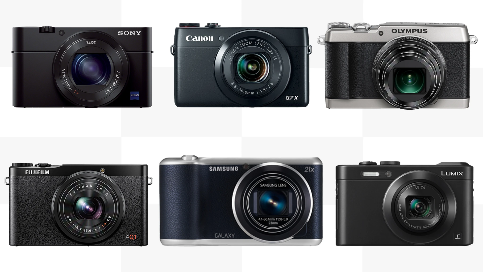 Gizmag compares the feature and specifications of some of the best small compact cameras on the market