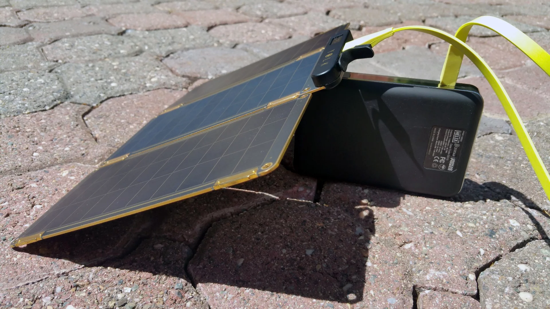 Without any built-in stand, Solar Paper requires some positioning creativity for ideal results