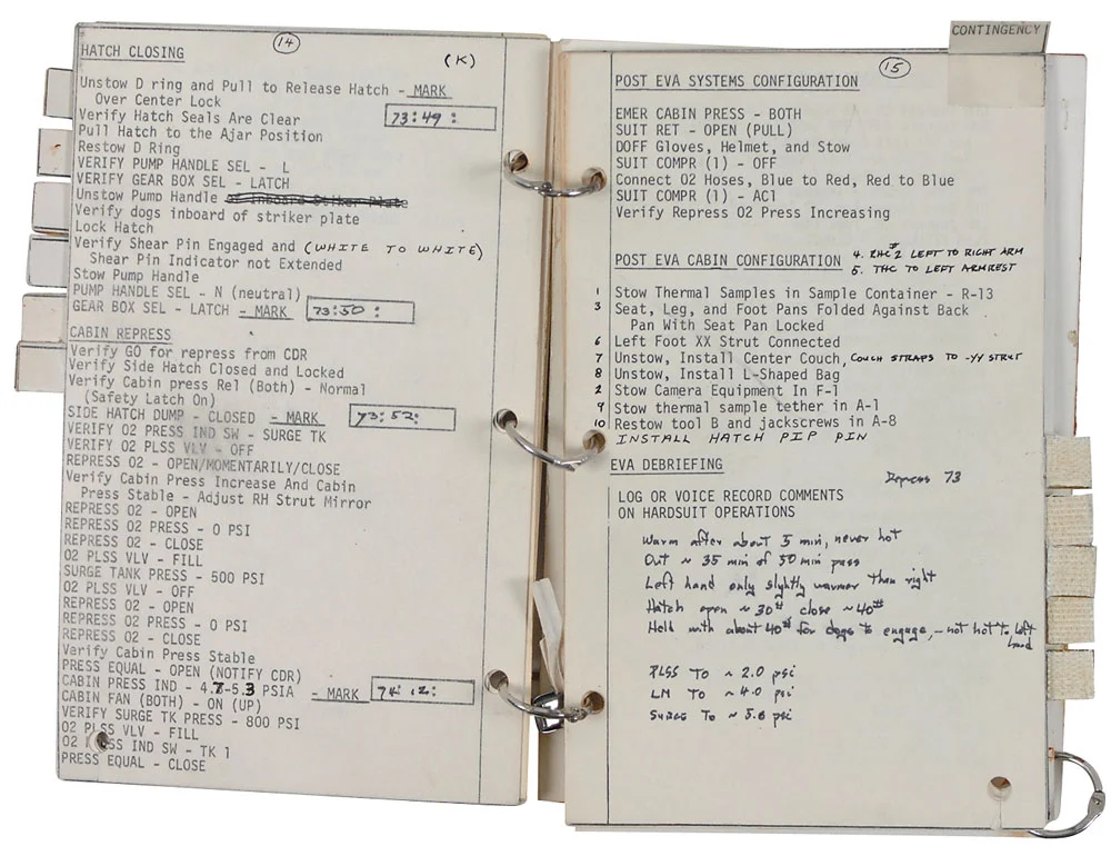 Inside the Apollo 9 EVA checklist