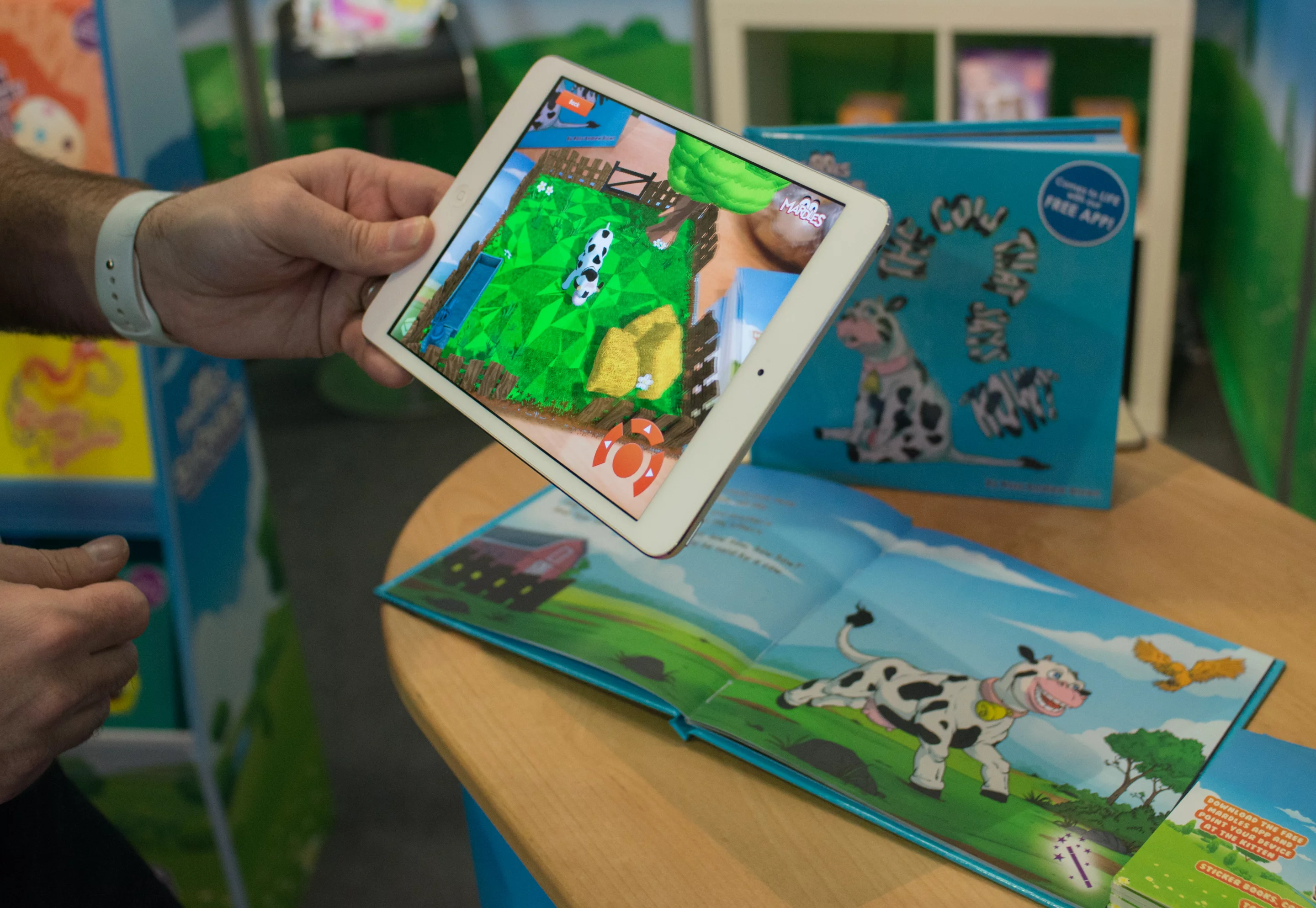 Five of the nine double pages in each Mardles storybook are interactive