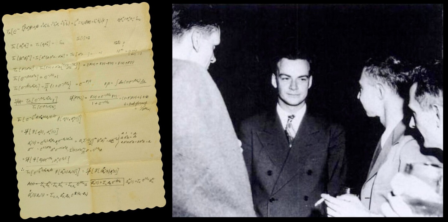 $156,250 | Table napkin calculus on serviette from Gianonni's Topless Bar by Richard Feynman | Auction House: Sotheby's | Sale price: US$156,250 |Official Estimate: US$70,000 to $100,000 | Date of sale: November 30, 2018