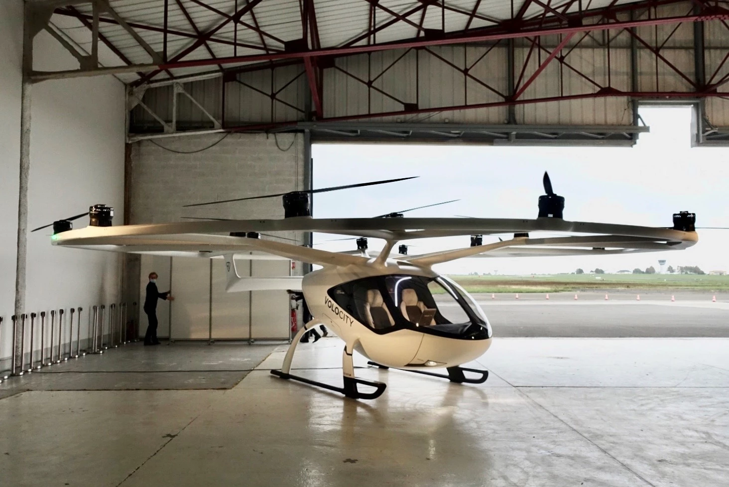 The VoloCity air taxi will undergo testing at the Pontoise airfield from mid-2021