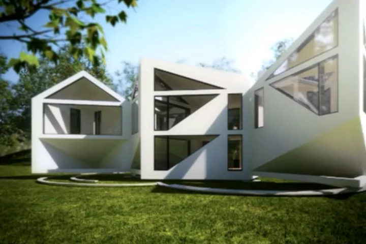 Thick insulating walls that make ideal facades in the winter months change places with the glazed panels during the summer (Image: The D*Haus Comapny)