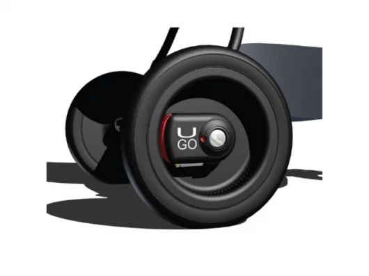 Hub-mounted UGO safety brakes for strollers