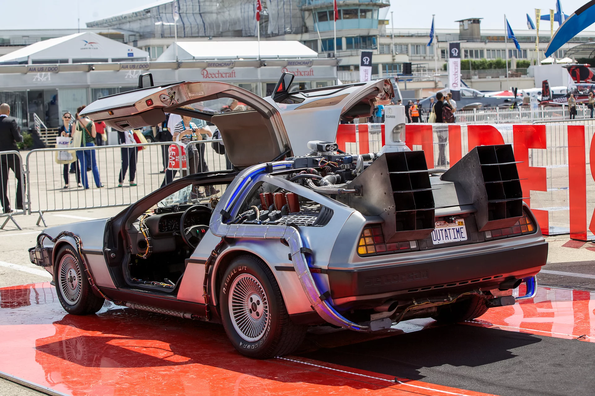 The famous DeLorean time machine (Photo: Noel McKeegan/Gizmag)