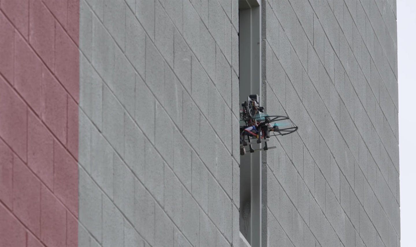 Small, fast and accurate, the UAVs were tasked with entering and exiting buildings on their own
