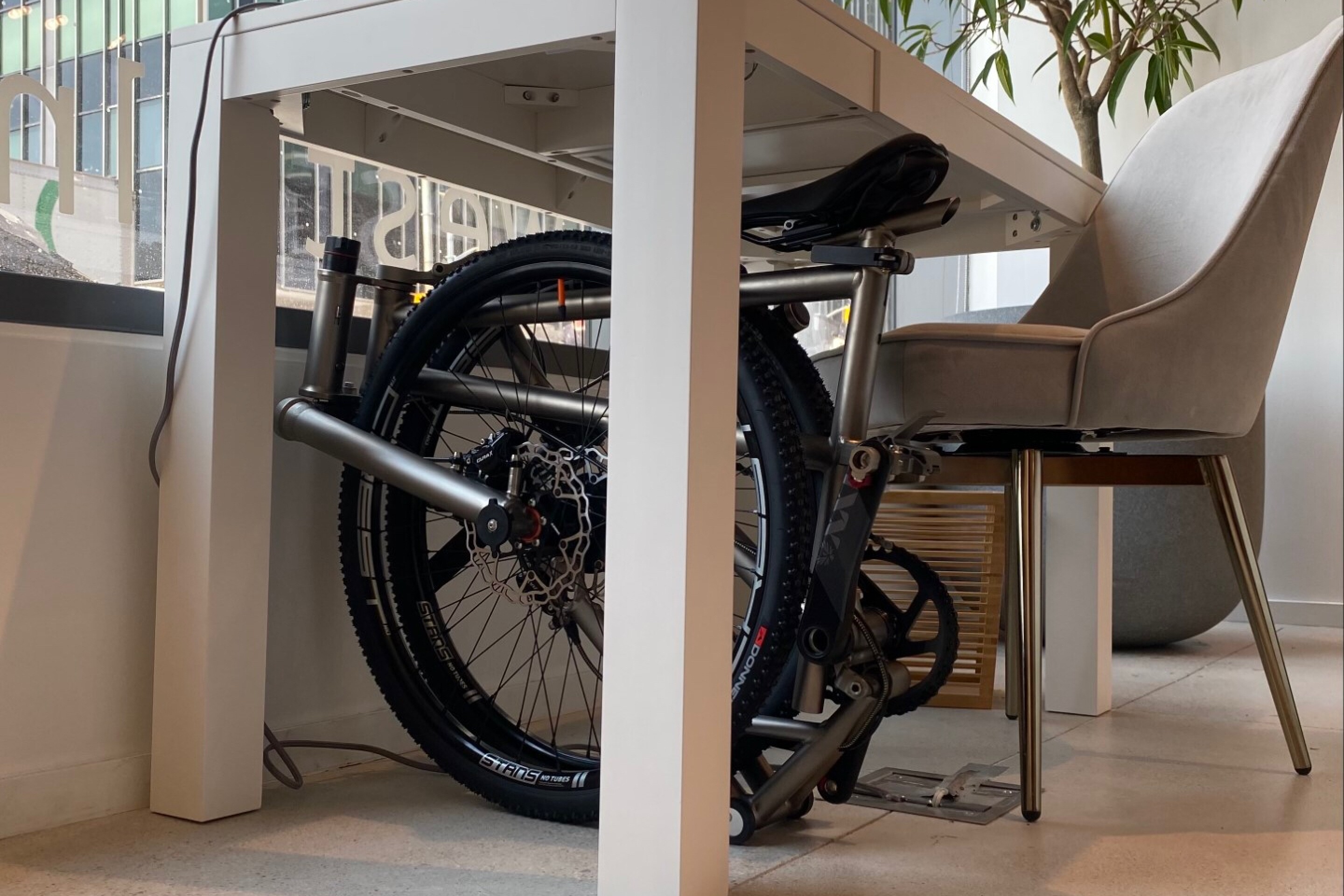 Helix titanium folding bike now sports a lasercut, roboTIGwelded frame