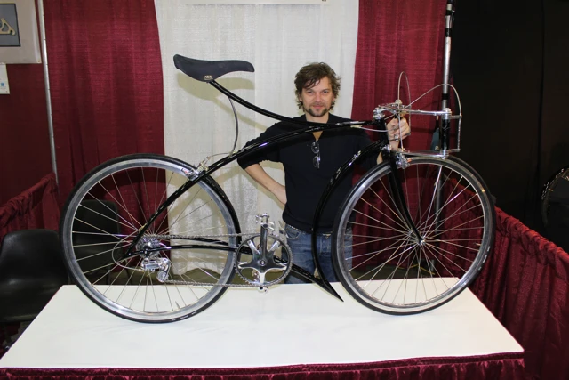 Cykelmageren won Best Artisan Bike for this one-off stainless steel creation (Photo: Ben Coxworth/Gizmag.com)