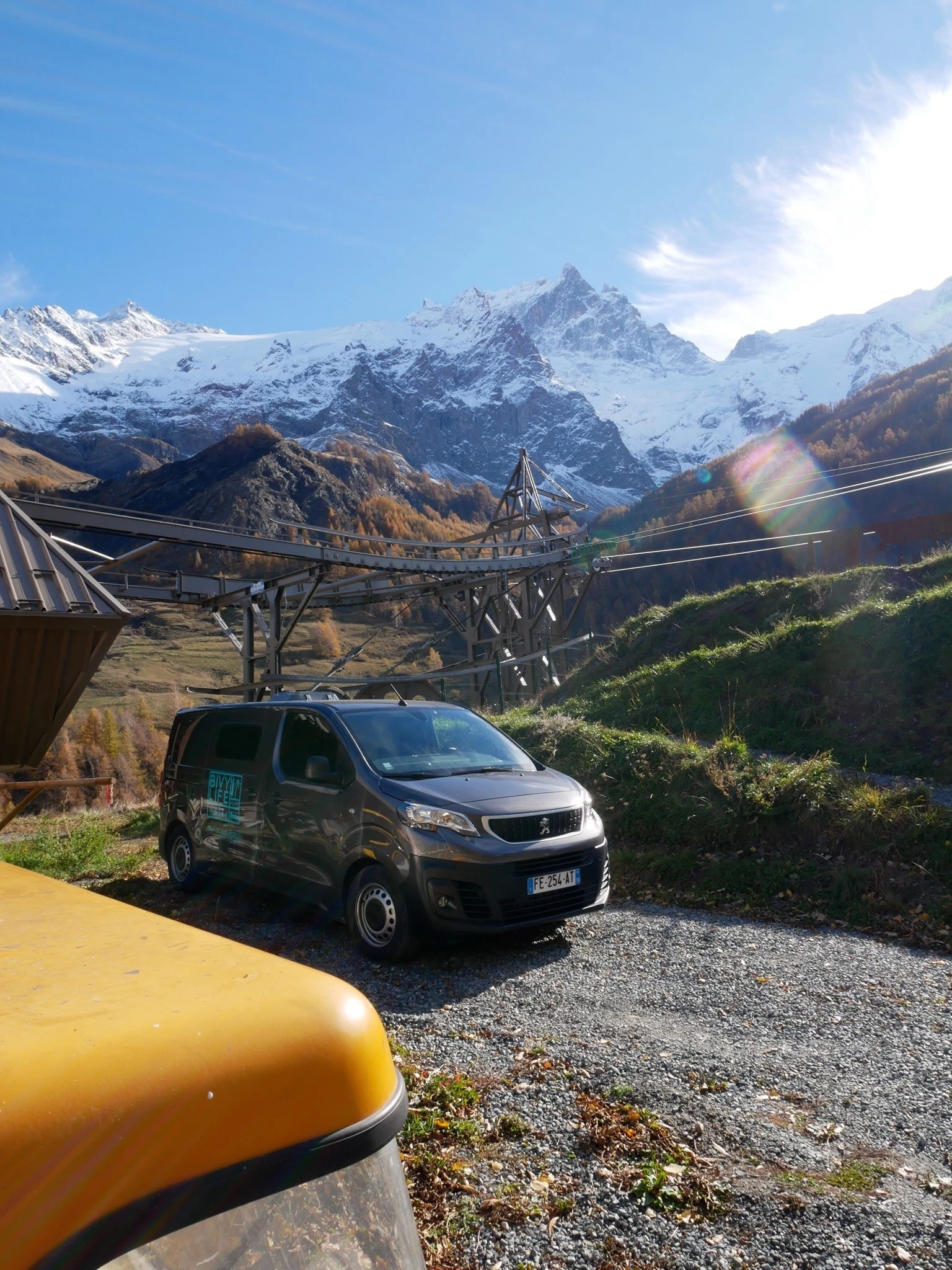 Venturing out to the mountains in the Bivy Life Mobile Base Camp van