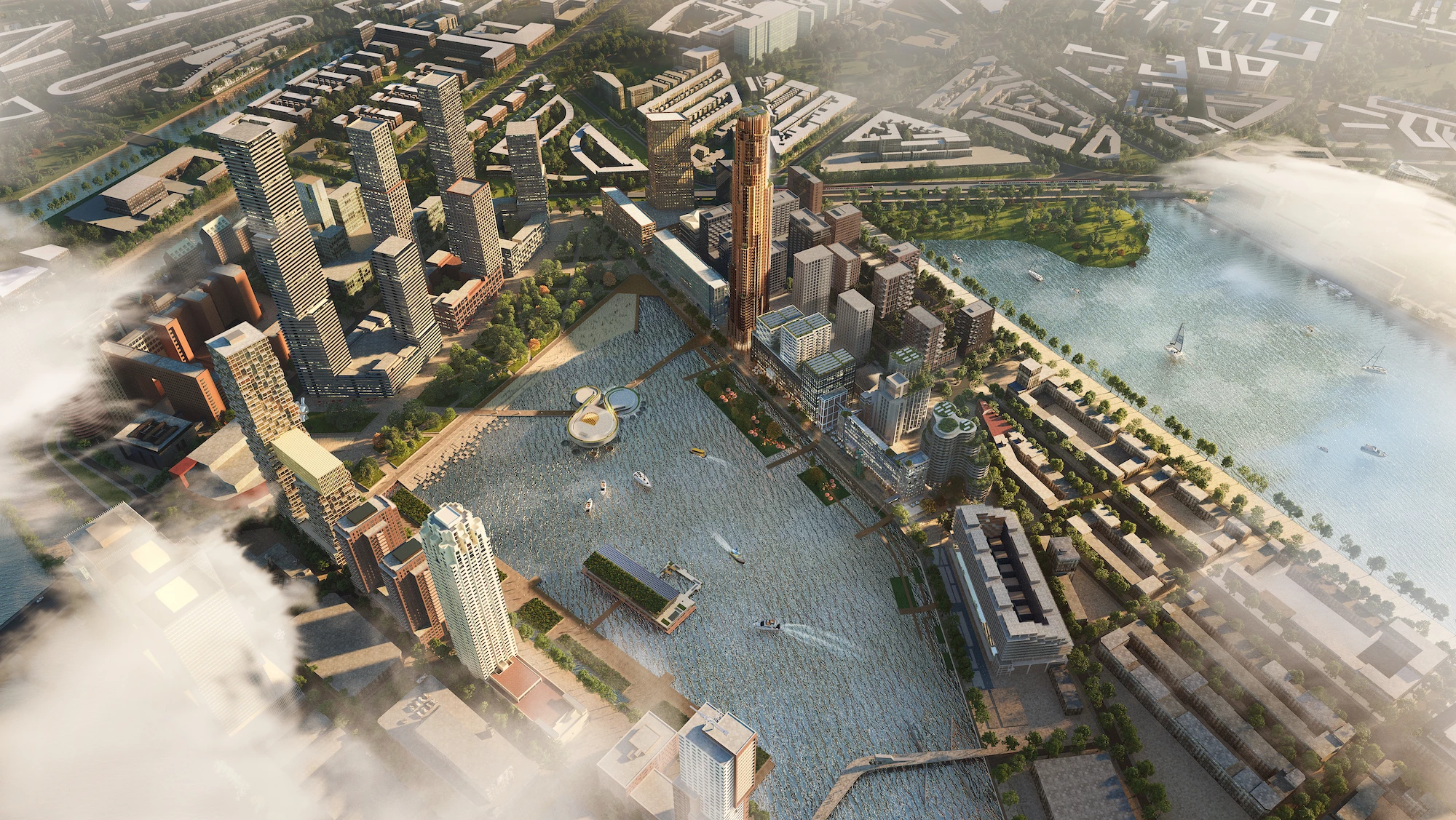 Maritime Center Rotterdam is part of a wider development push in the Rijnhaven harbor area of Rotterdam