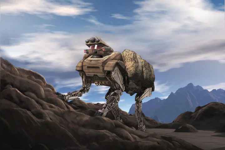 LS3 is conceived as an autonomous support pack-robot for ground troops (Image: Boston Dynamics)