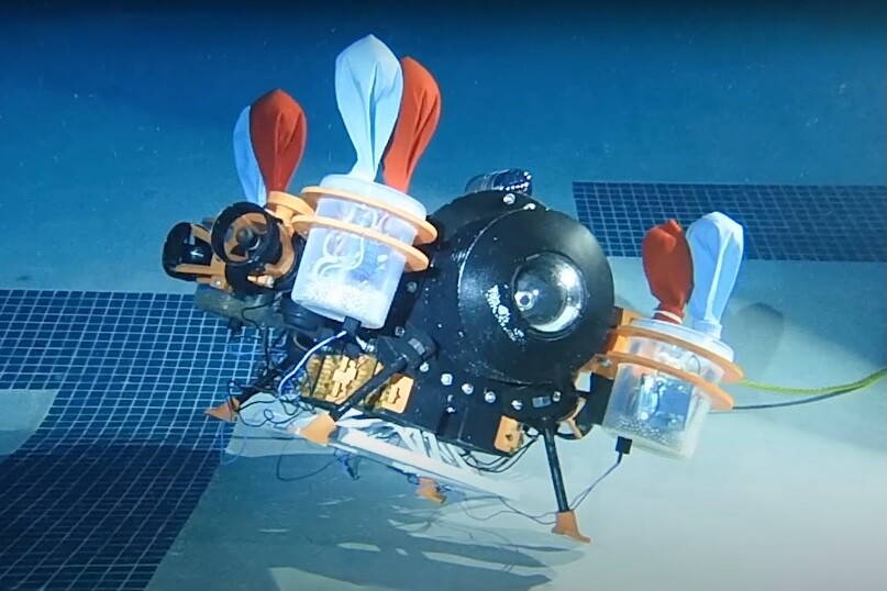 The Monarch ROV in a pool test