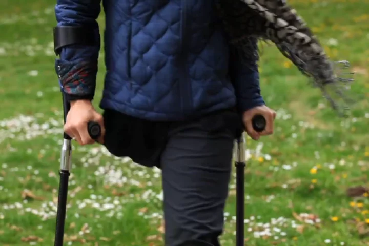 SideStix are "sports crutches," designed for active users