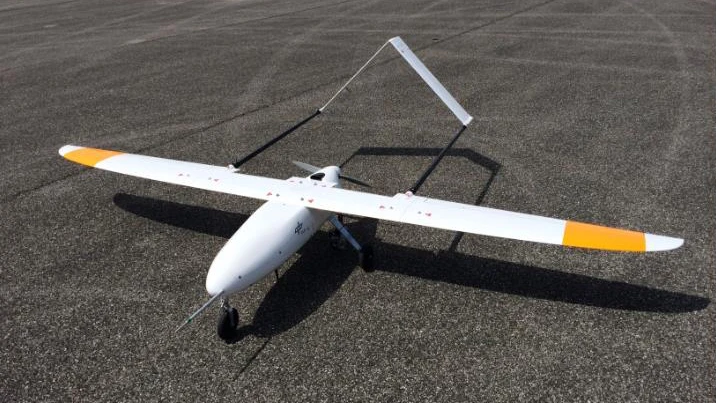 The drone was electrically propelled