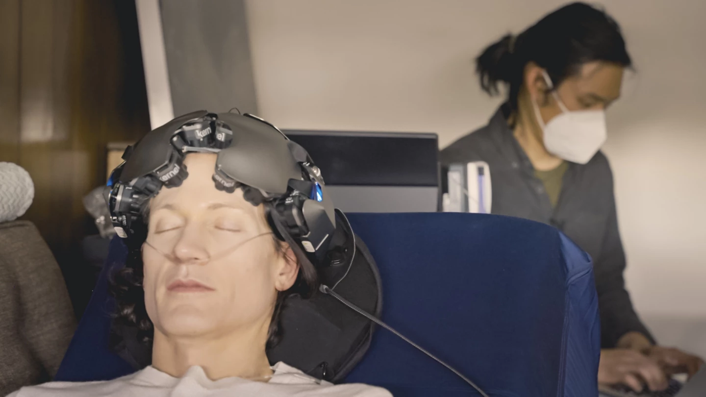 The imaging device was used to monitor brain activity for five days prior, and five days post, the ketamine experience