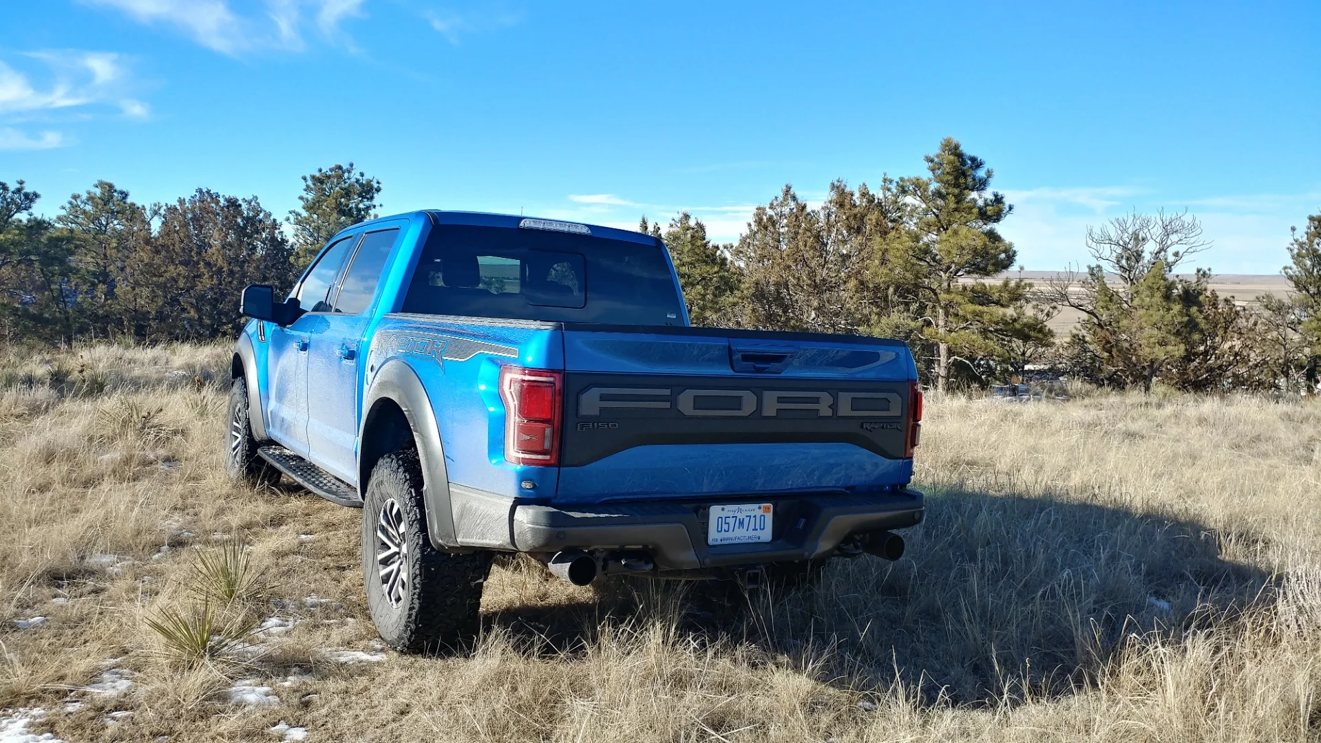 Updated graphics and rear paneling are seen on the 2019 Ford Raptor