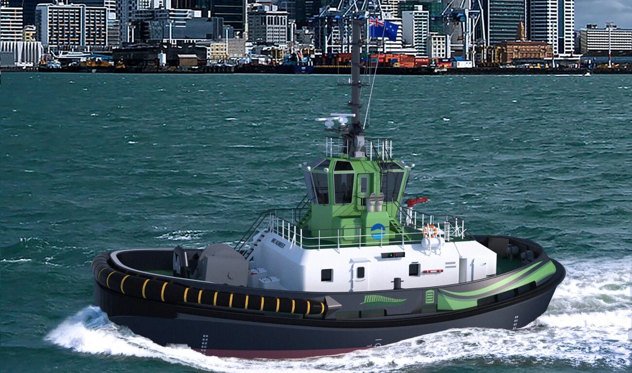 The Damen RSD-E Tug 2513 is expected to be delivered to the Ports of Auckland in 2021