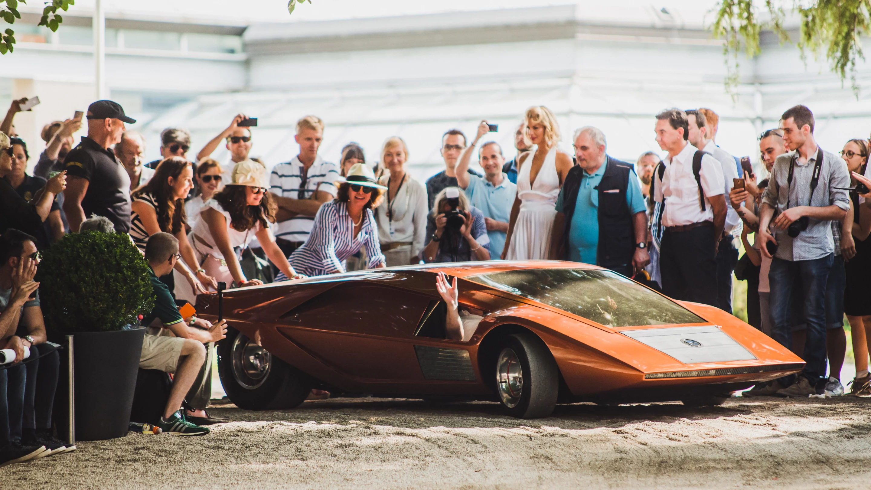 The spectacular Stratos Zero Concept became globally recognisable when the star-de-jour of the day, Michael Jackson, produced the 1988 American anthology musical art film Moonwalker. In the film, Jackson morphs into this car which then flies past the bad guys and out of harm's way. Despite the Lancia Stratos Zero Coupé's stunning looks and pristine condition, it was far from favourite for the gong, as the field contained some instantly recognisable cars and motorcycles from memorable movies. Owner: Phillip Sarofim, United States