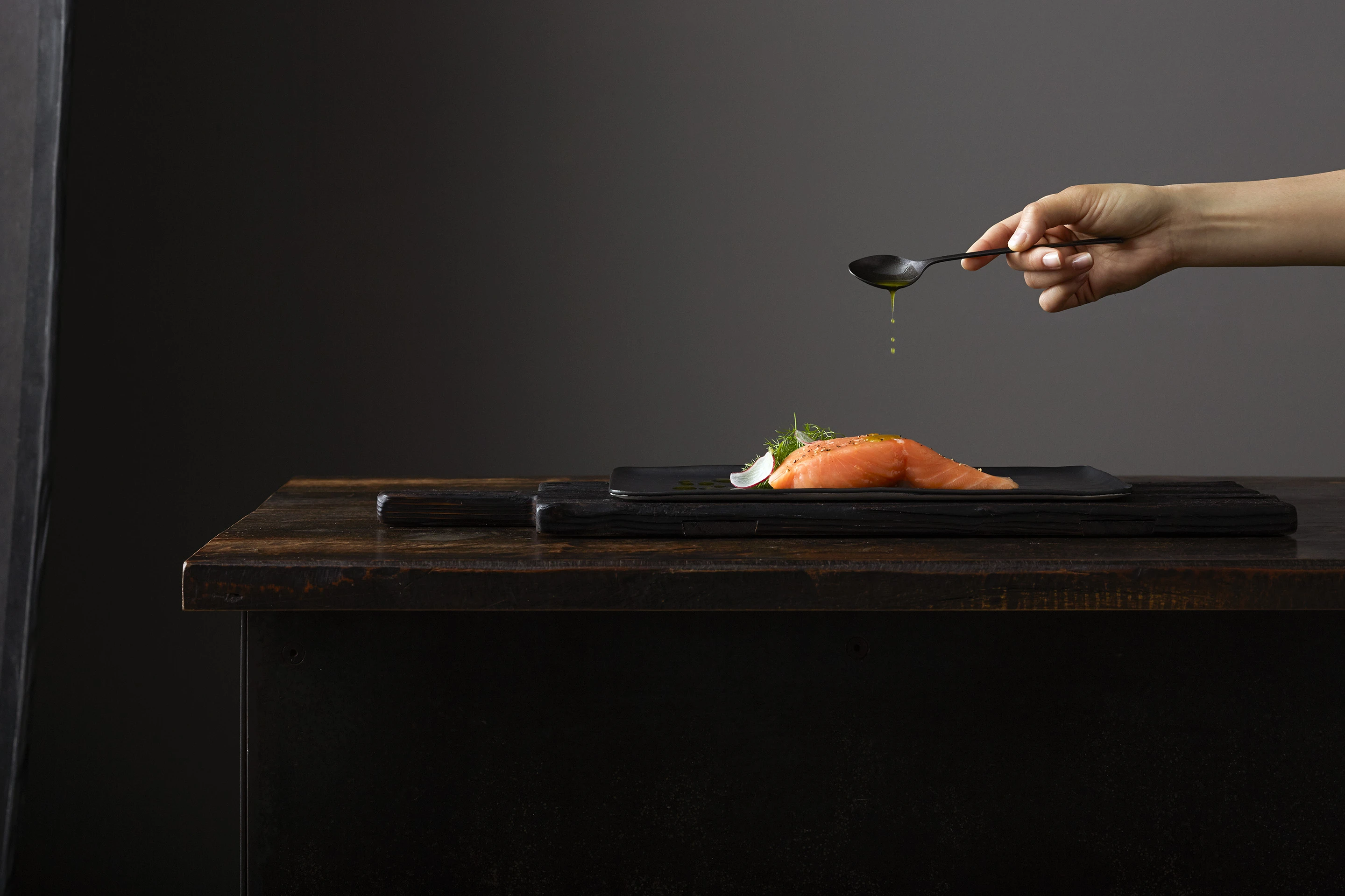 The Cinder Sensing Cooker cooks fish
