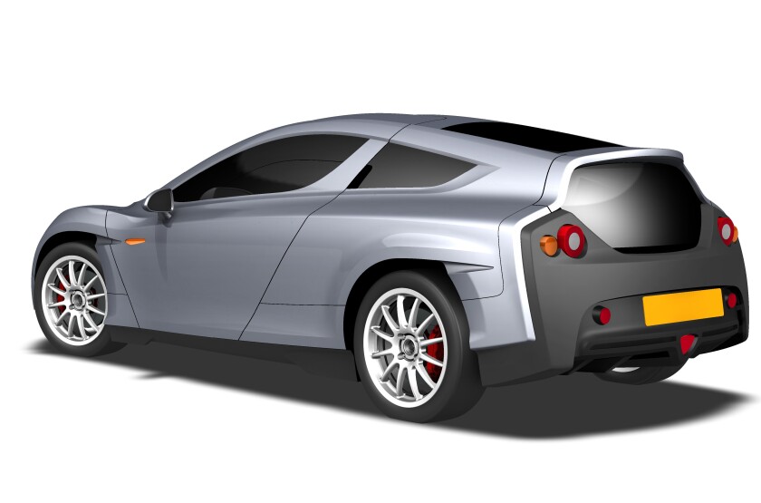 The Delta E-4 Coupe - can go from zero to 60 mph in less than five seconds and has a top speed of 139 mph