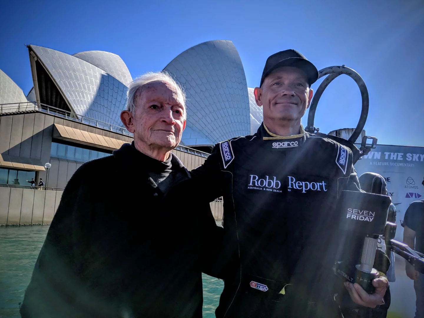 Mayman with his father