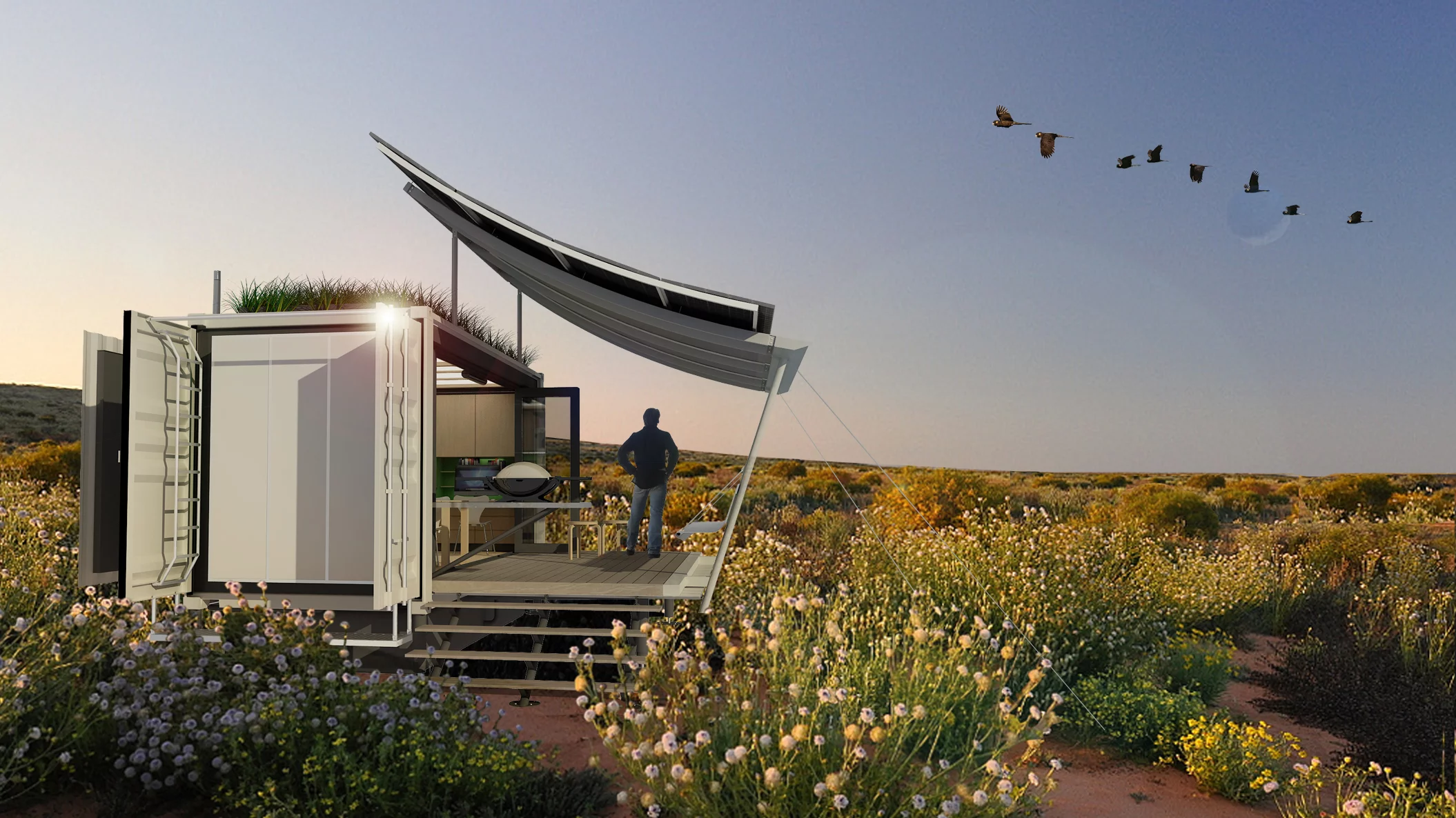 The G-pod Dwell shipping container-based home (Image: G-pod)