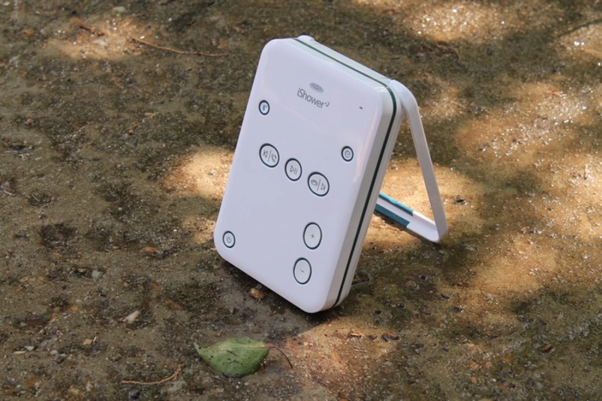 A kickstand is practical for uses beyond the shower