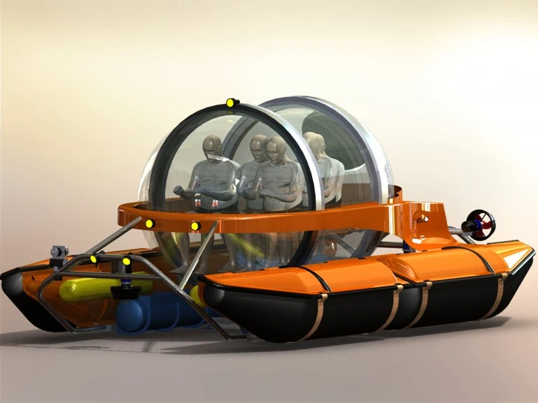 Rendering of the C-Explorer 5 five-seater submarine